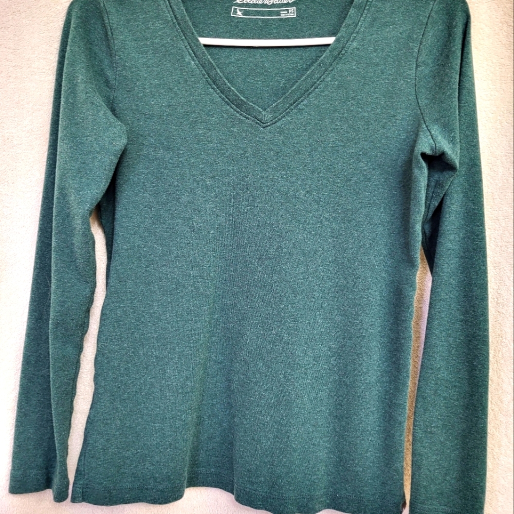 Eddie Bauer long-sleeved t-shirt, PS, forest green